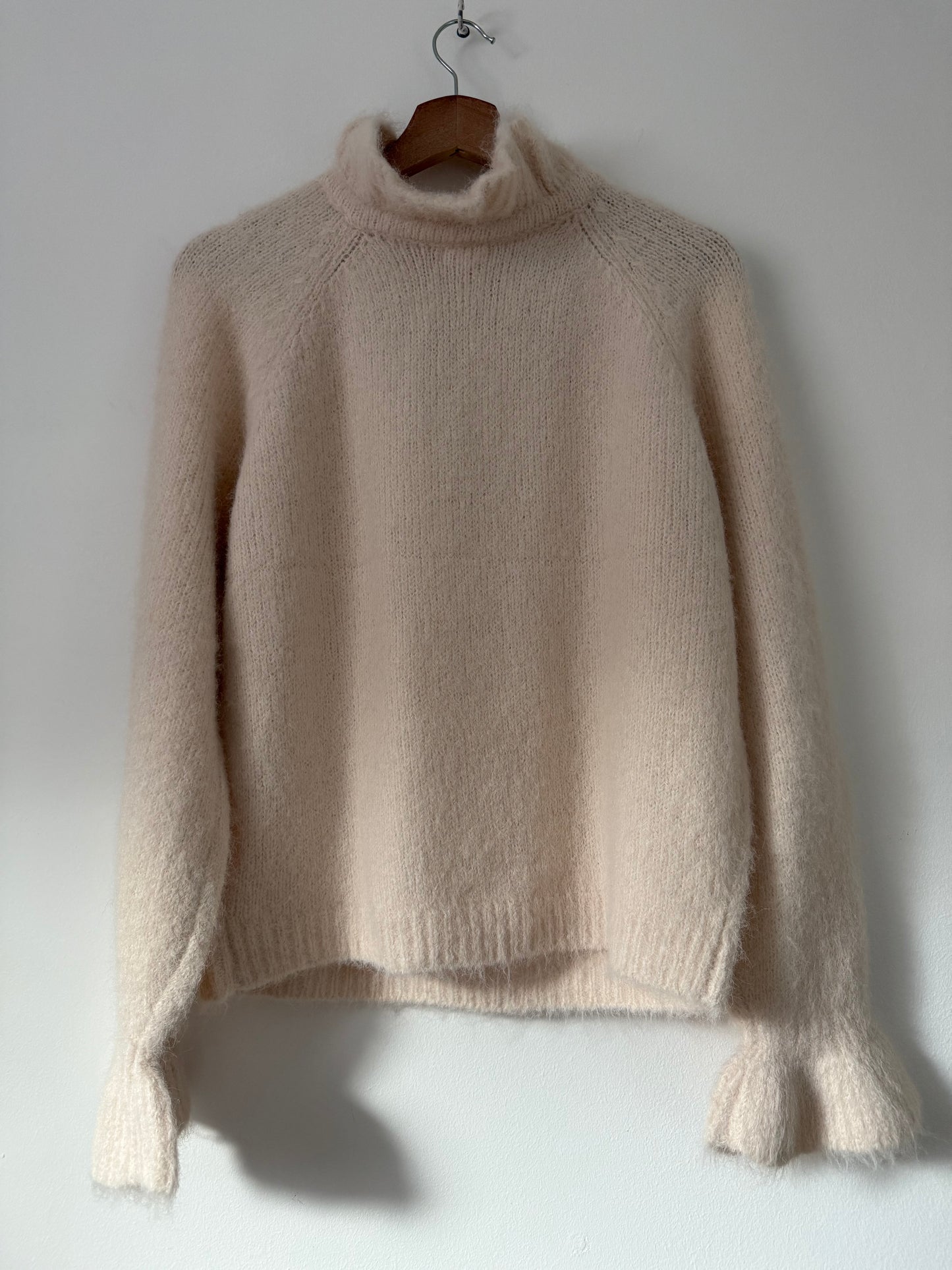 Pull crème avec col