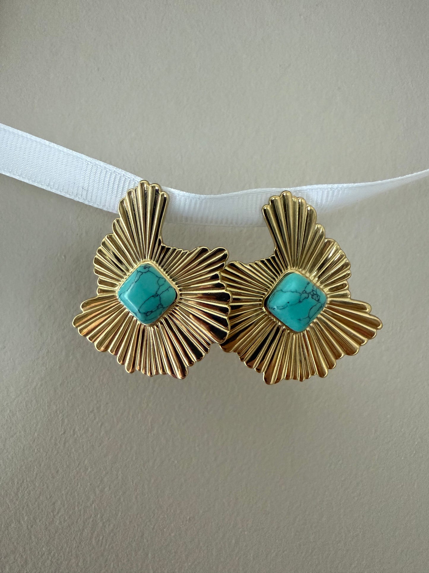 Boucles d'oreilles motif géométrique