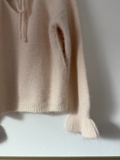 Pull crème  avec col