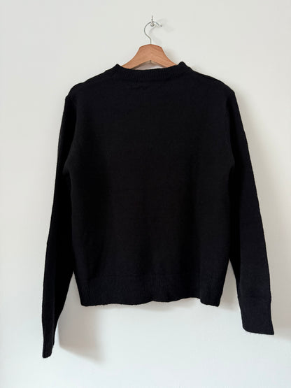 Pull noir avec un motif  chien