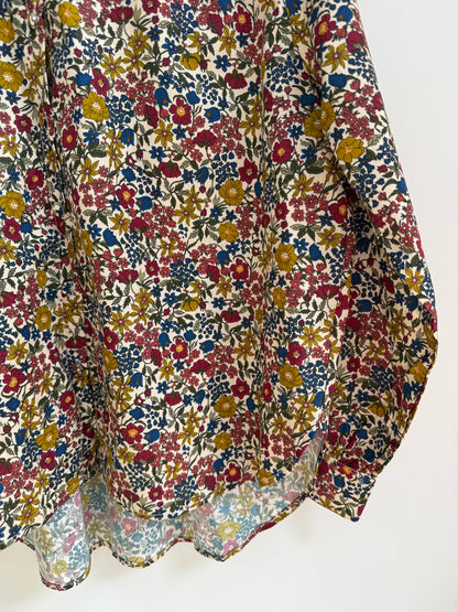 Chemise avec col imprimé floral Beige/ Bleue/ Bordeaux/ Vert