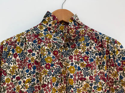 Chemise avec col imprimé floral Beige/ Bleue/ Bordeaux/ Vert
