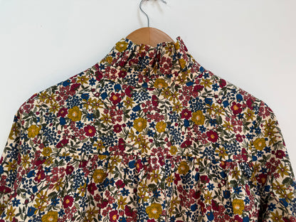 Chemise avec col imprimé floral Beige/ Bleue/ Bordeaux/ Vert
