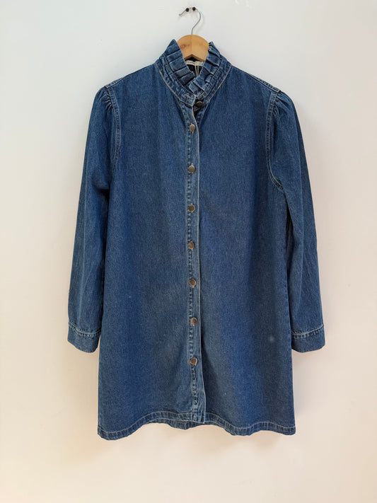 Robe avec col en jean