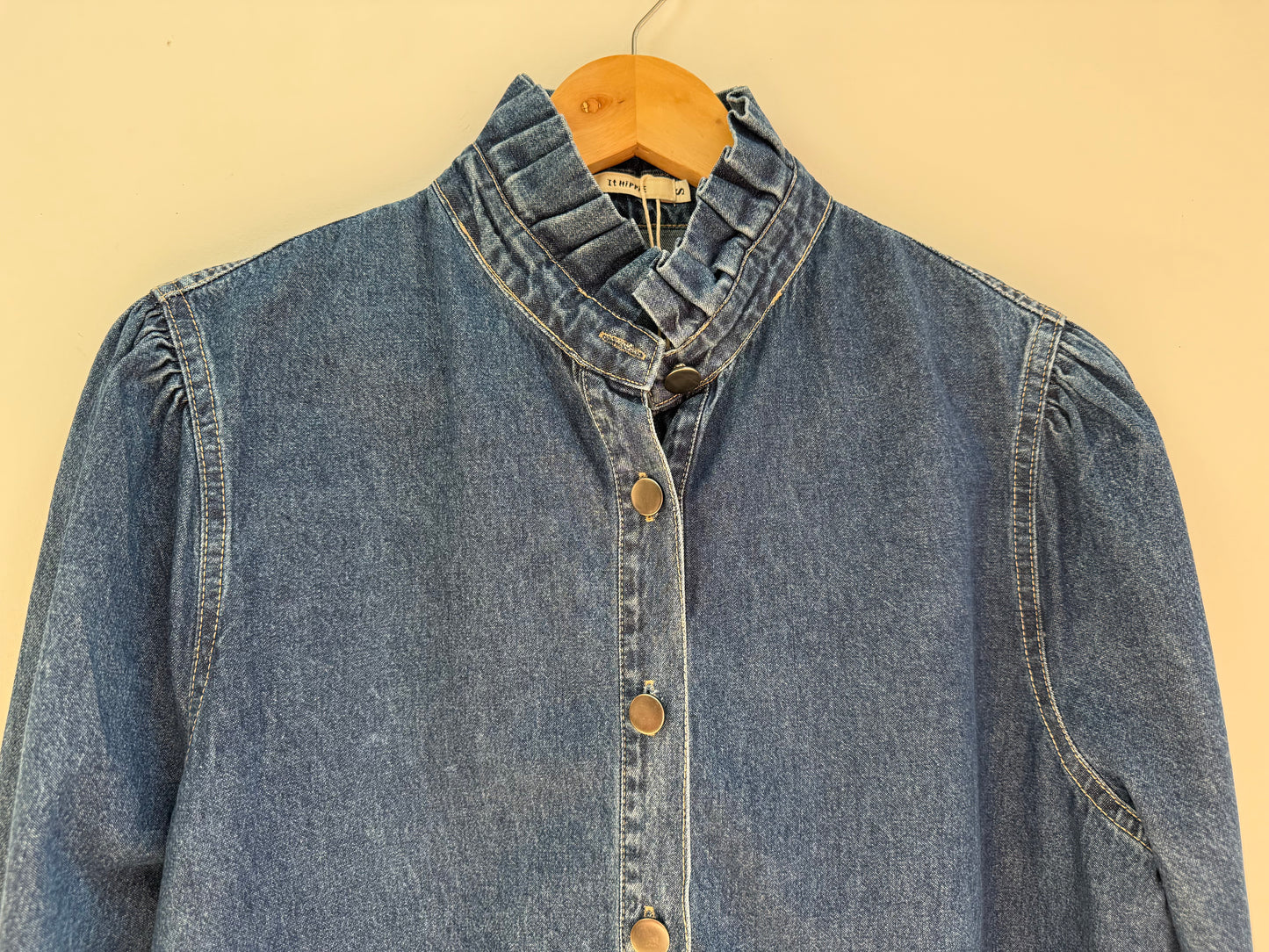 Robe avec col en jean