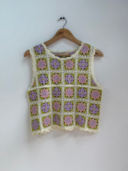 Débardeur crochet LILAS