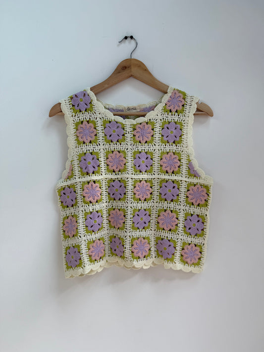 Débardeur crochet LILAS