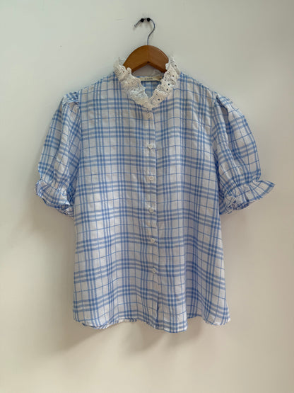 Chemise manches courtes à carreaux
