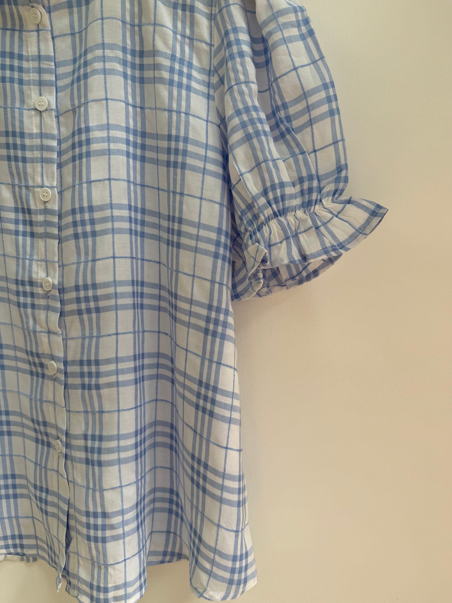 Chemise manches courtes à carreaux