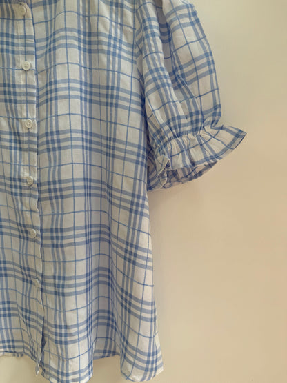 Chemise manches courtes à carreaux