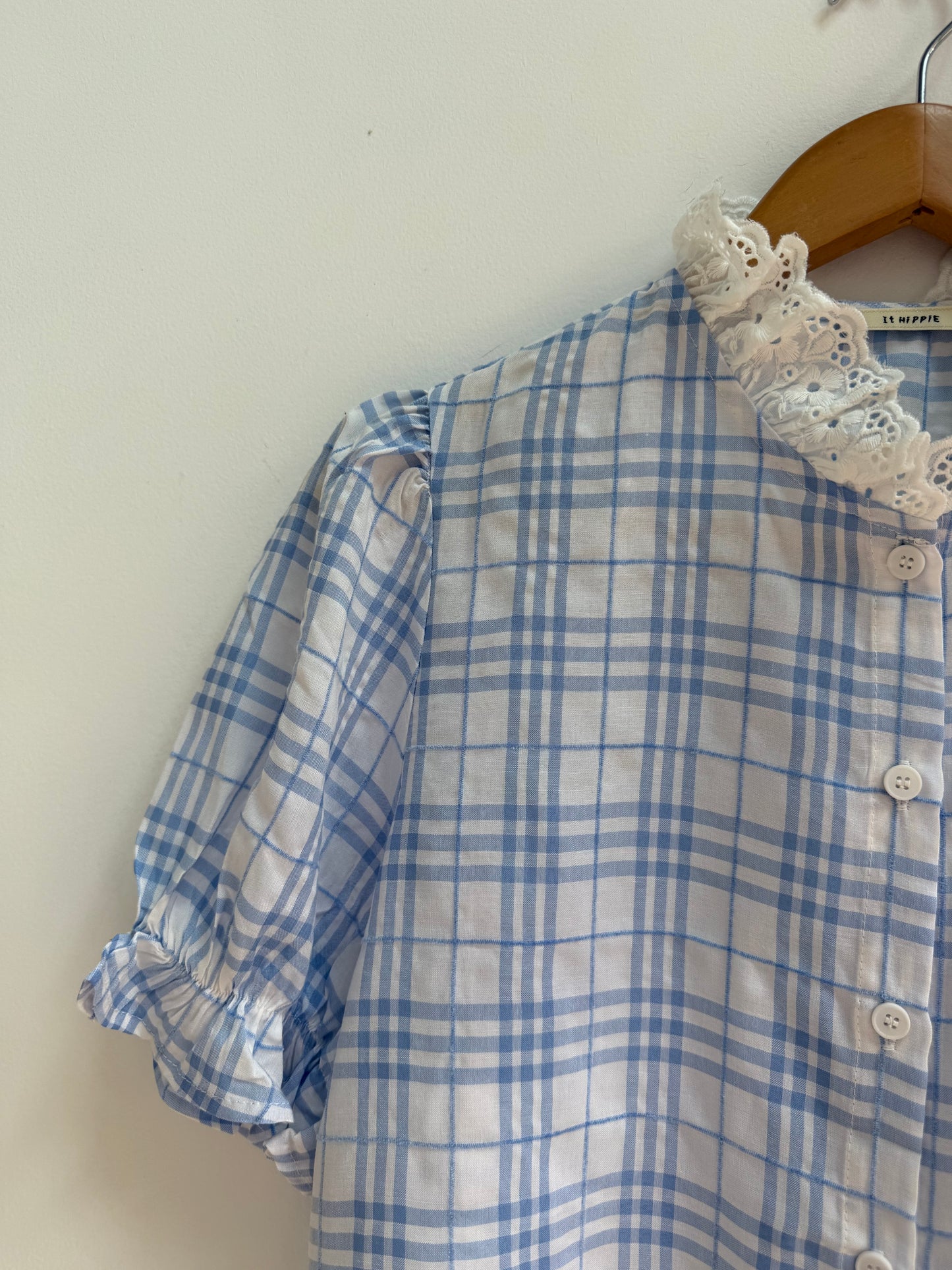 Chemise manches courtes à carreaux