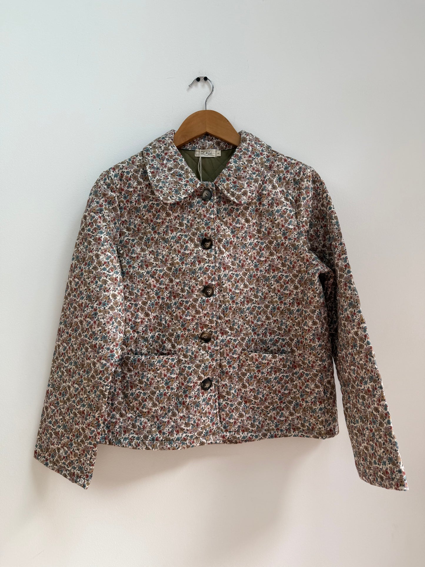 Veste matelassée imprimé floral Vert/ Bleue/ Lilas