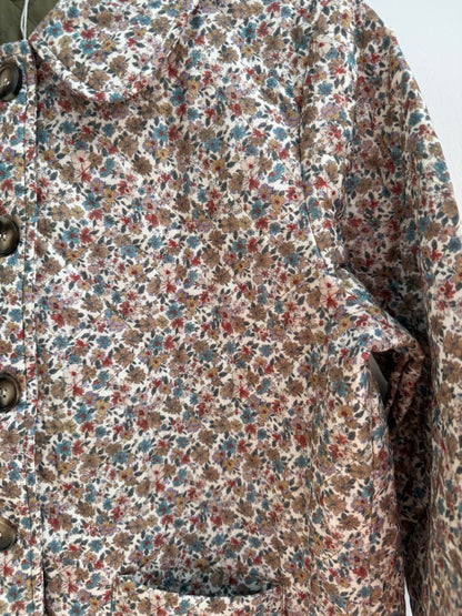 Veste matelassée imprimé floral Vert/ Bleue/ Lilas