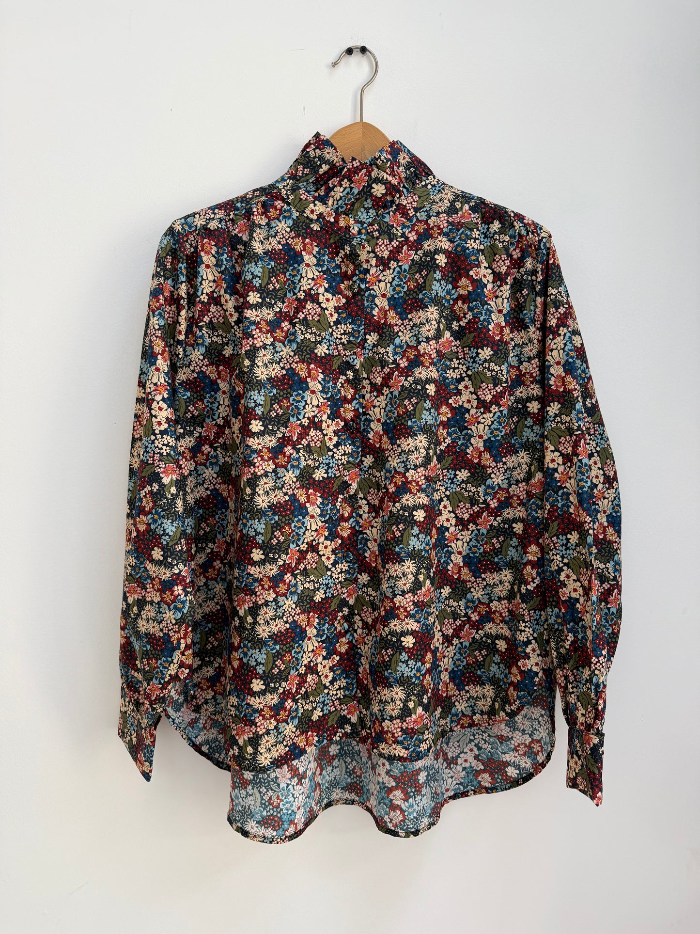 Chemise avec col imprimé floral