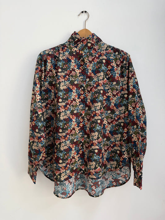 Chemise avec col imprimé floral