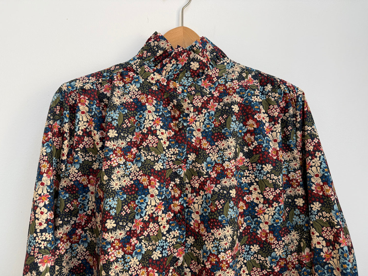 Chemise avec col imprimé floral