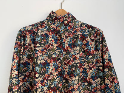 Chemise avec col imprimé floral