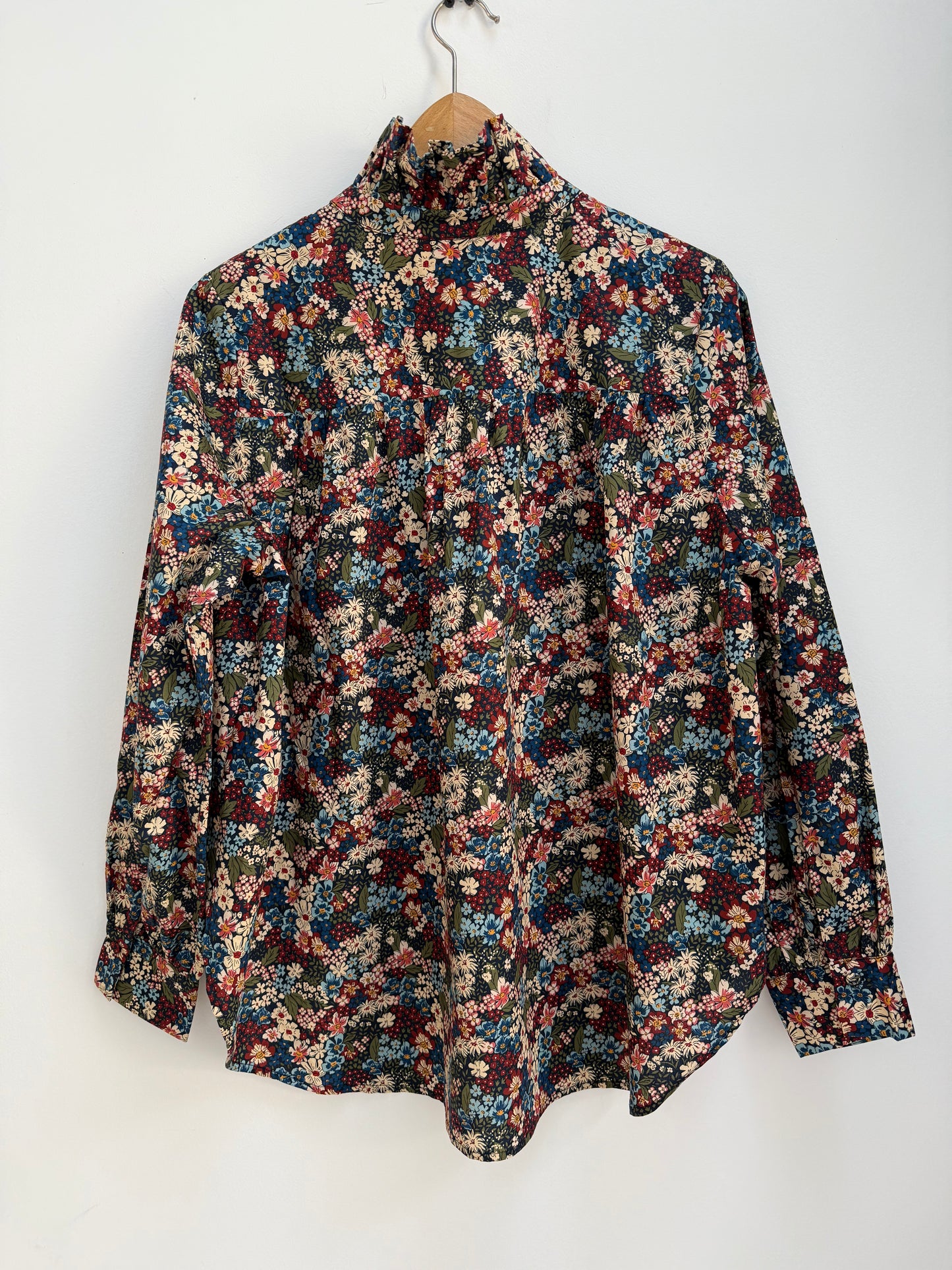 Chemise avec col imprimé floral