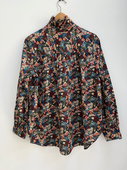 Chemise avec col imprimé floral