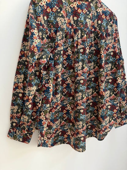 Chemise avec col imprimé floral