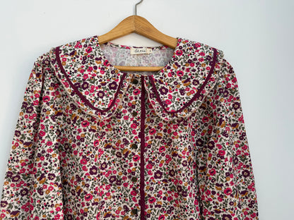 Chemise grand col imprimé floral