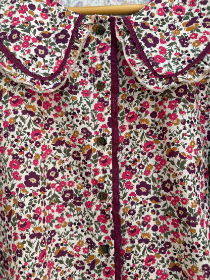 Chemise grand col imprimé floral