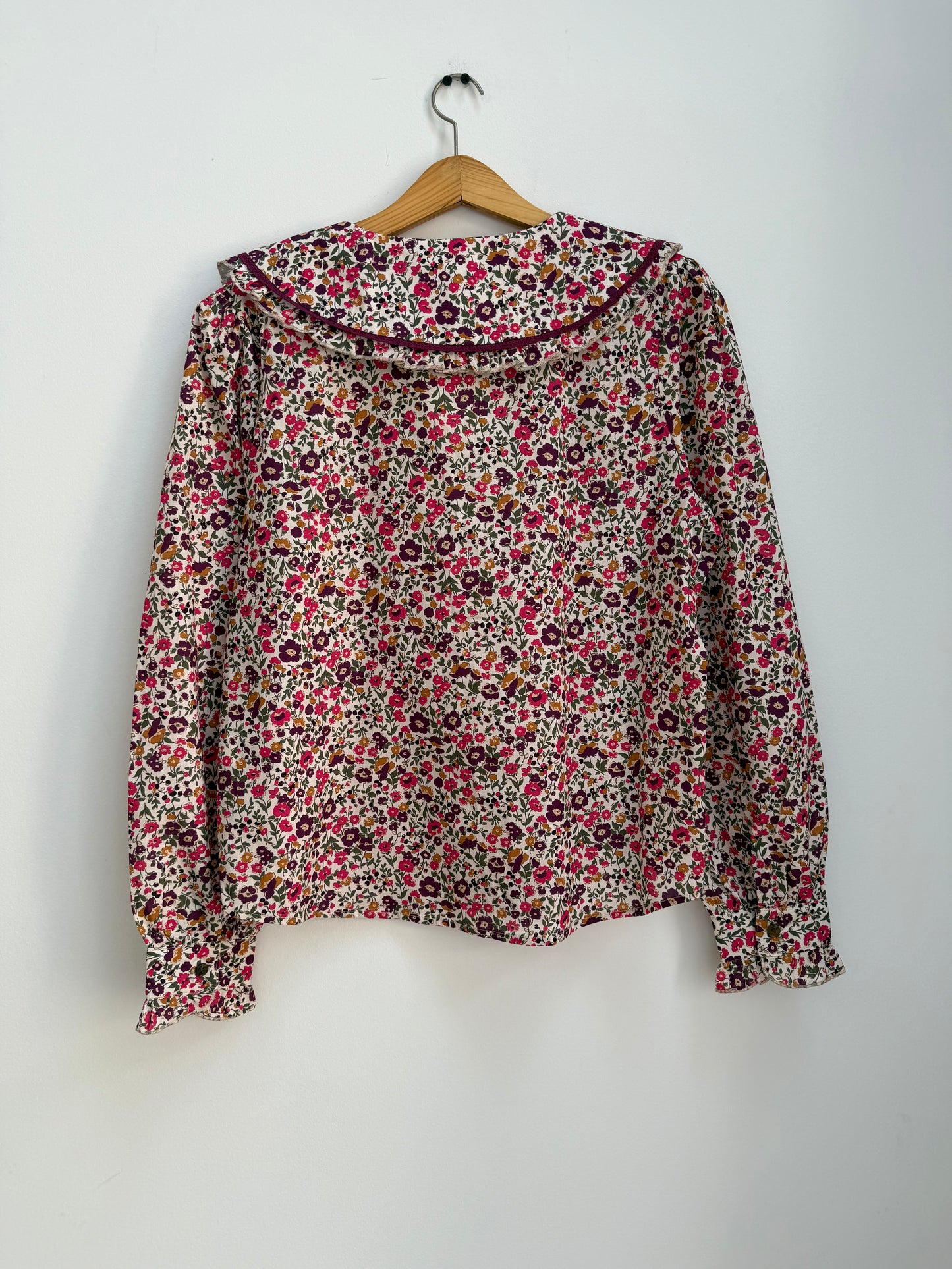 Chemise grand col imprimé floral