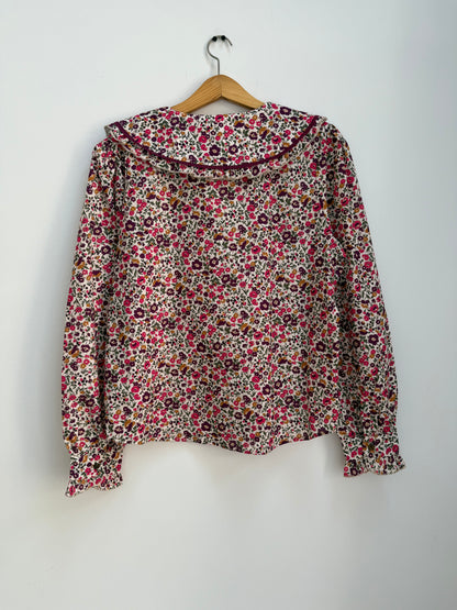 Chemise grand col imprimé floral