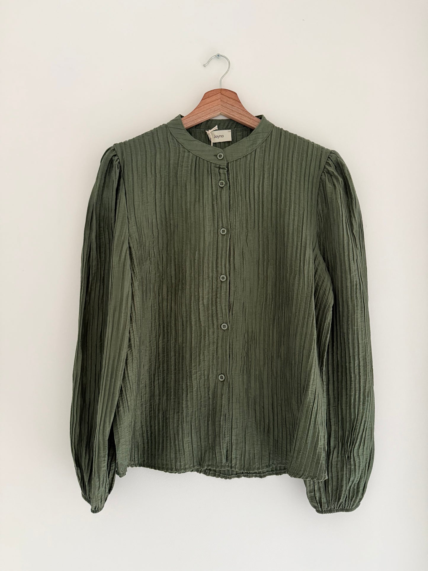 Blouse Kaki effet plissé