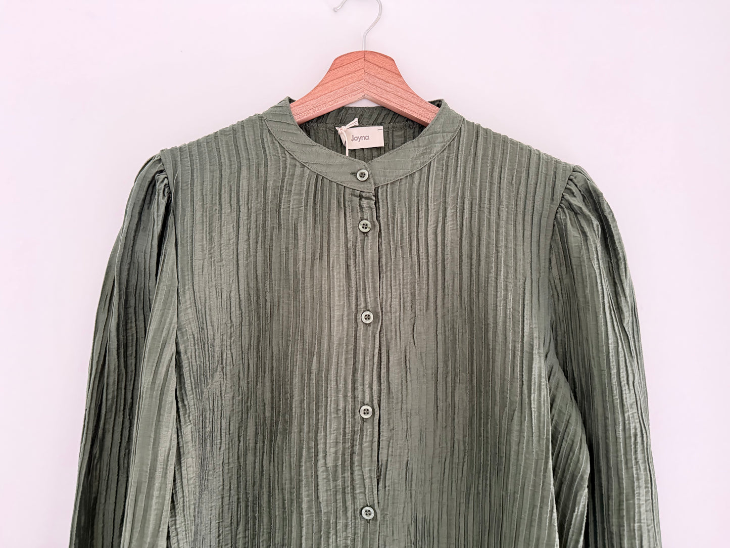 Blouse Kaki effet plissé