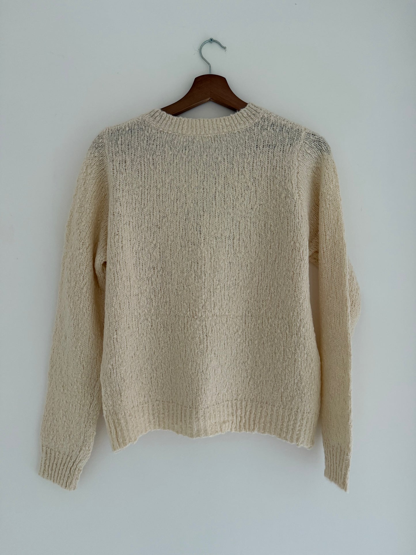 Gilet beige avec boutons nacrés