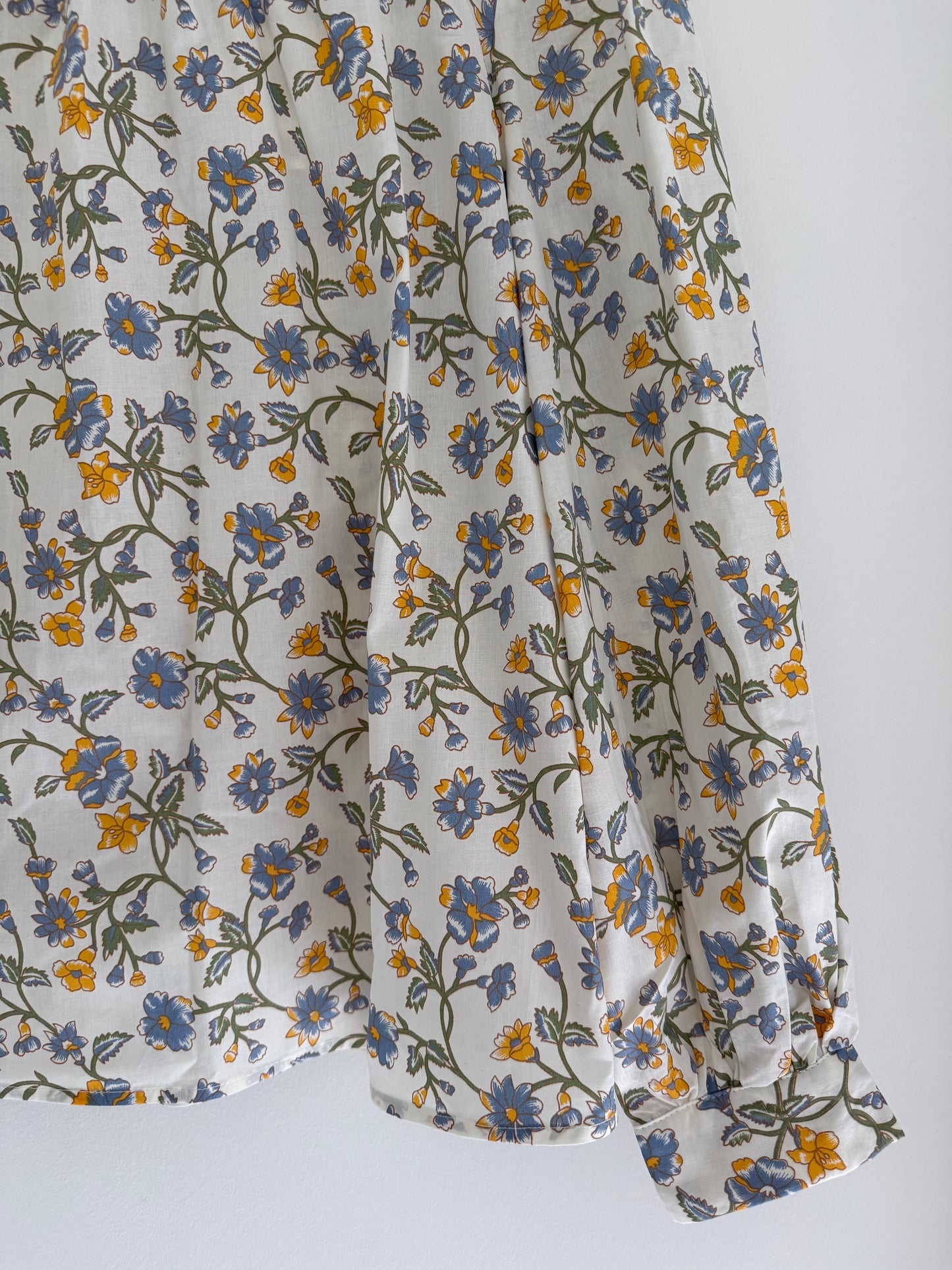 Blouse blanc cassé imprimé fleuri