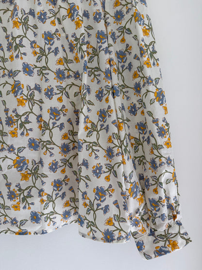 Blouse blanc cassé imprimé fleuri