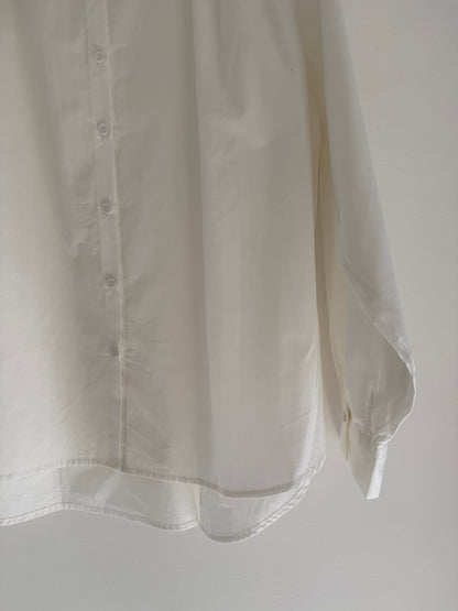 Chemise avec grand col blanche