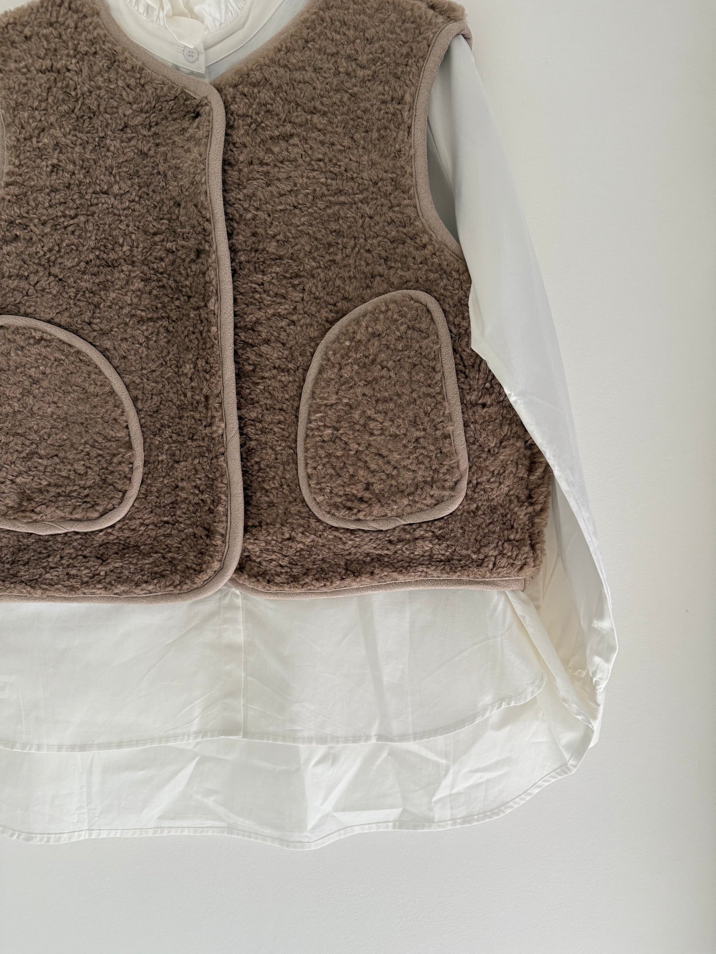 Chemise avec grand col blanche