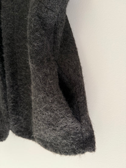 Gilet sans manches effet laine noir