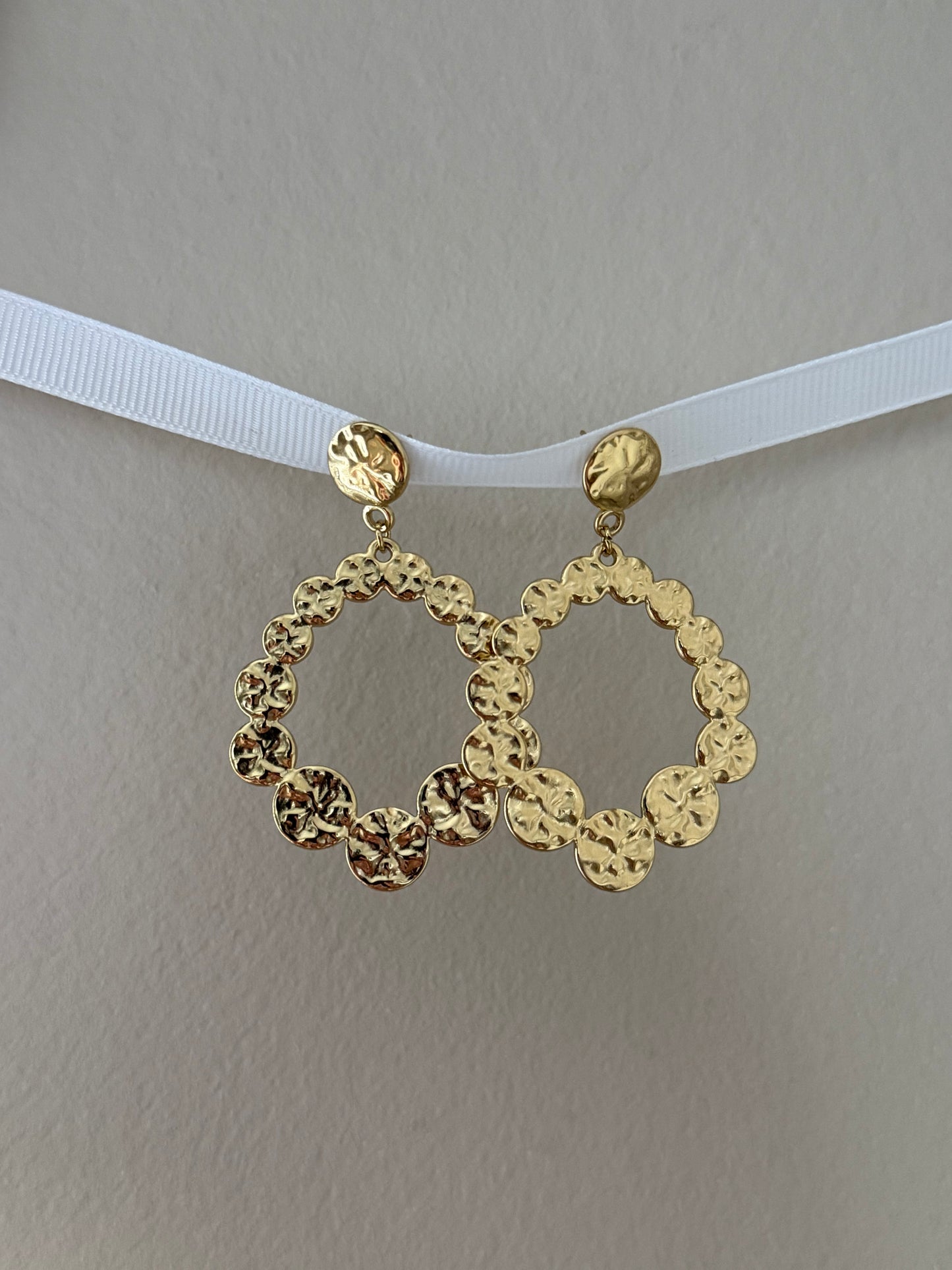 Boucles d'oreilles pendantes forme circulaire