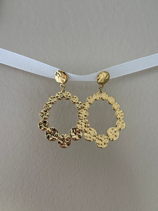 Boucles d'oreilles pendantes forme circulaire