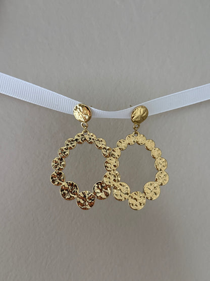 Boucles d'oreilles pendantes forme circulaire