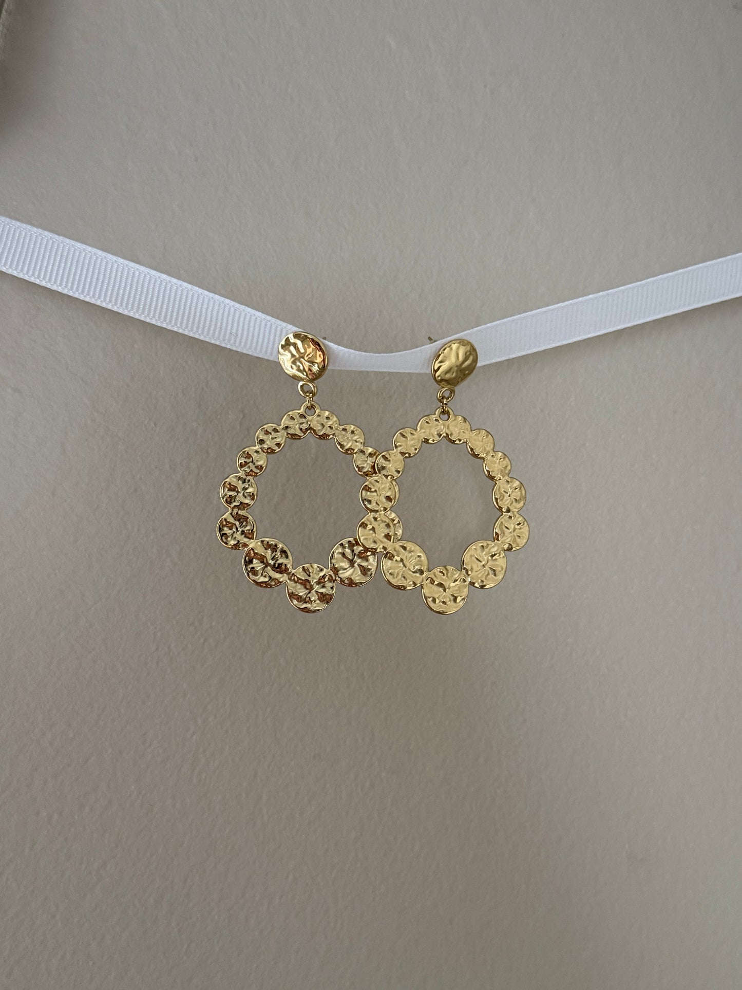 Boucles d'oreilles pendantes forme circulaire