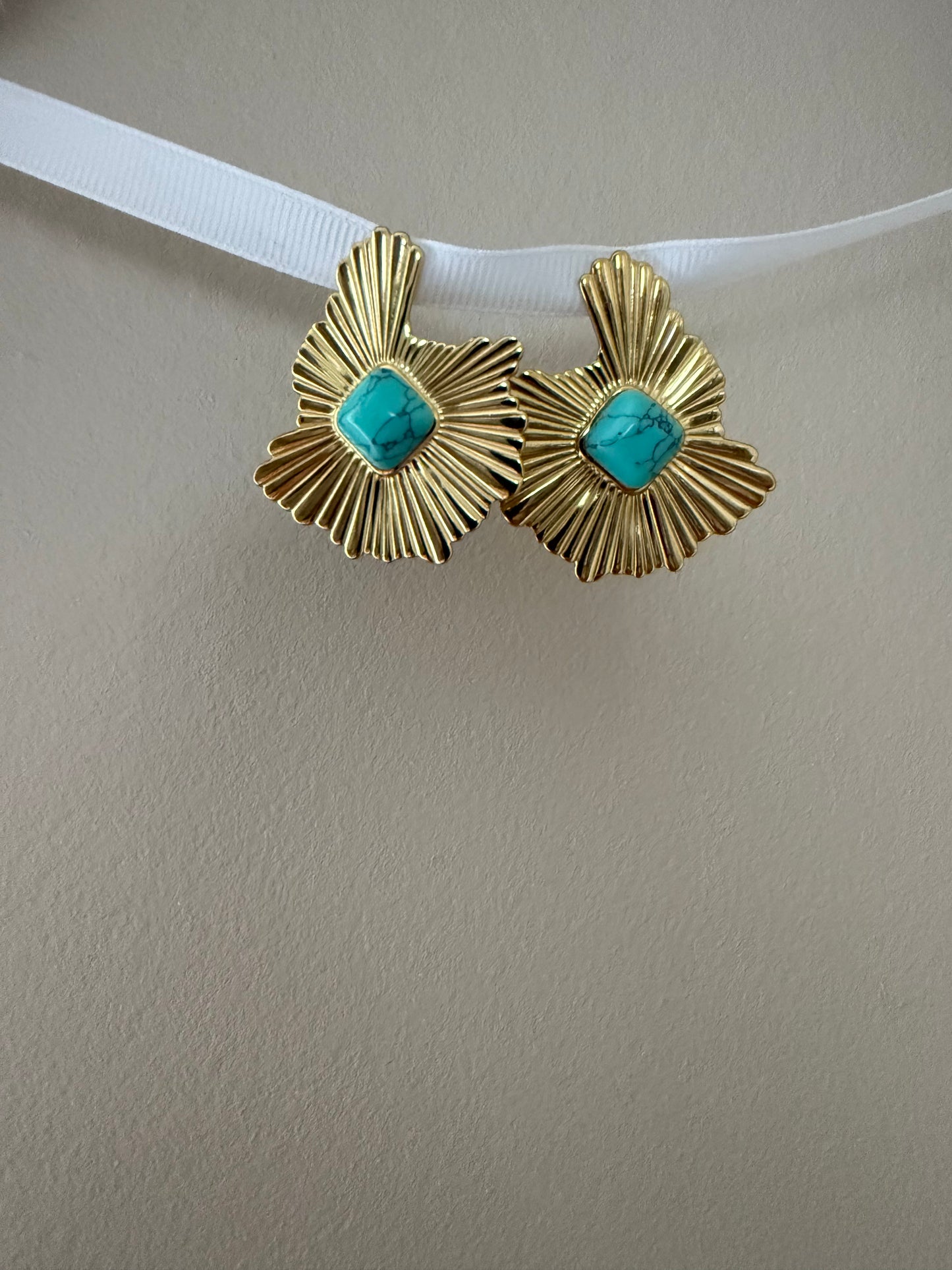 Boucles d'oreilles motif géométrique