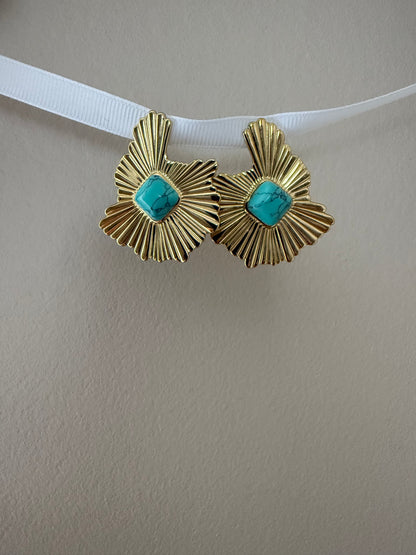 Boucles d'oreilles motif géométrique