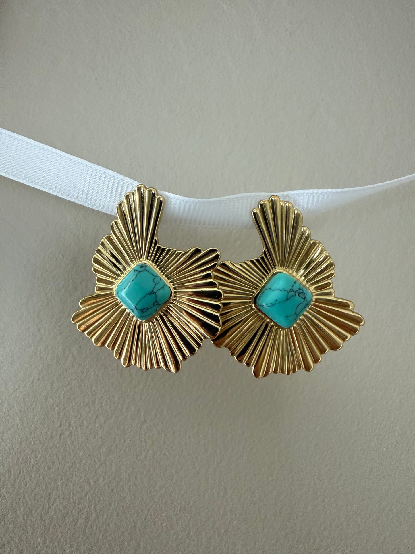 Boucles d'oreilles motif géométrique