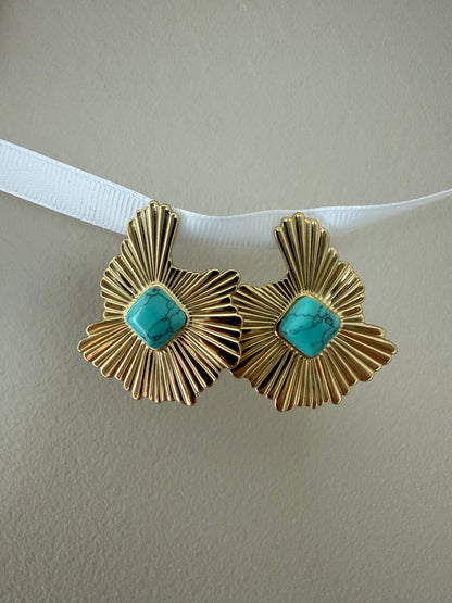Boucles d'oreilles motif géométrique