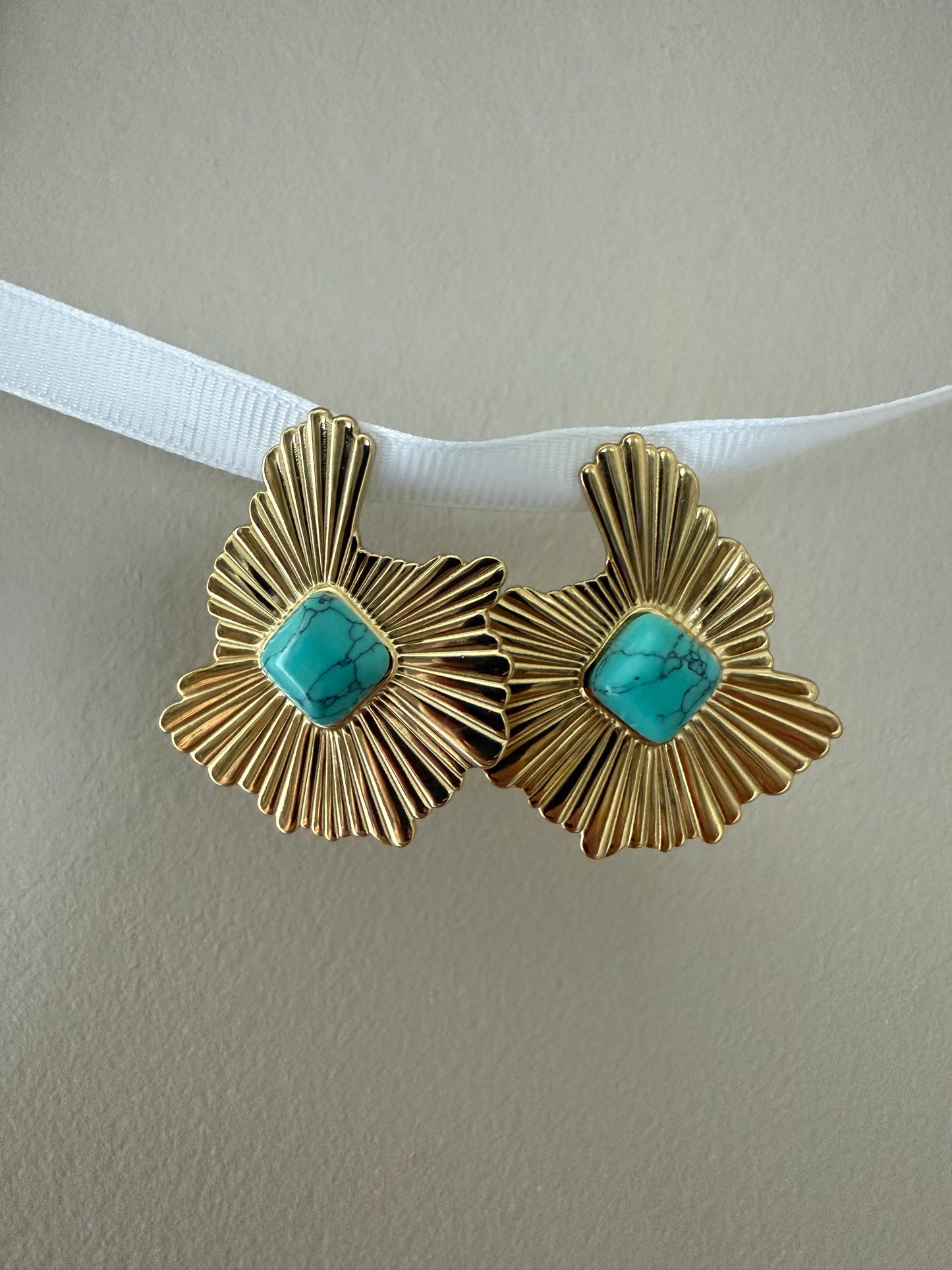 Boucles d'oreilles motif géométrique