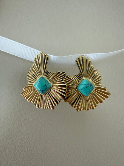 Boucles d'oreilles motif géométrique