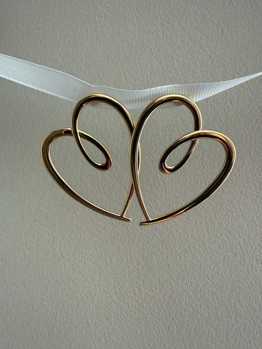 Boucles d'oreilles forme coeur