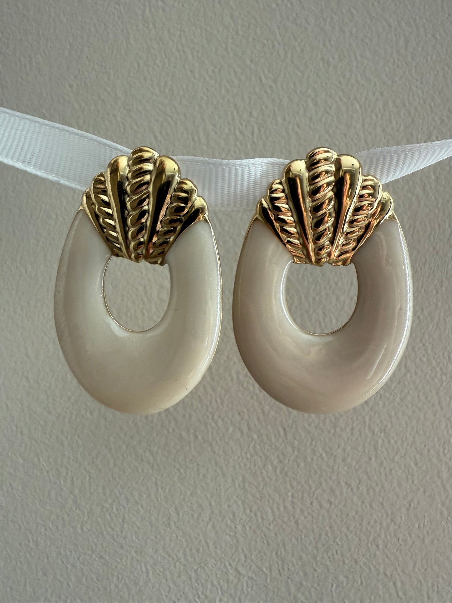 Boucles d'oreilles grand anneau épais style vintage