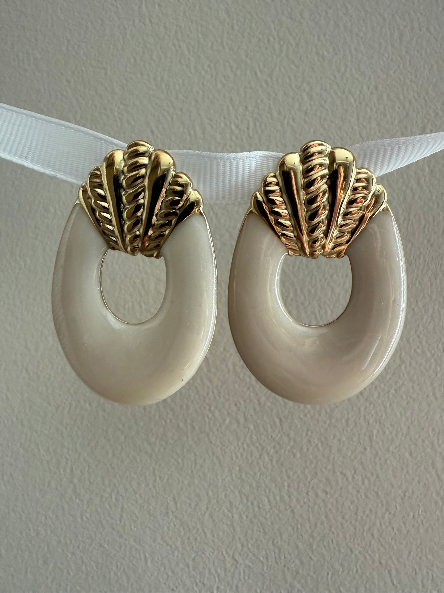 Boucles d'oreilles grand anneau épais style vintage